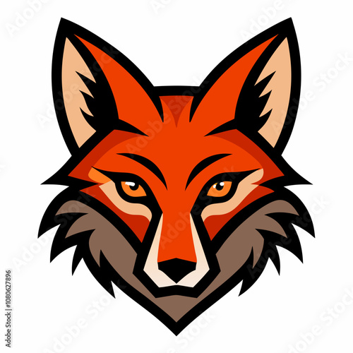 Coyote Head Icon Vector