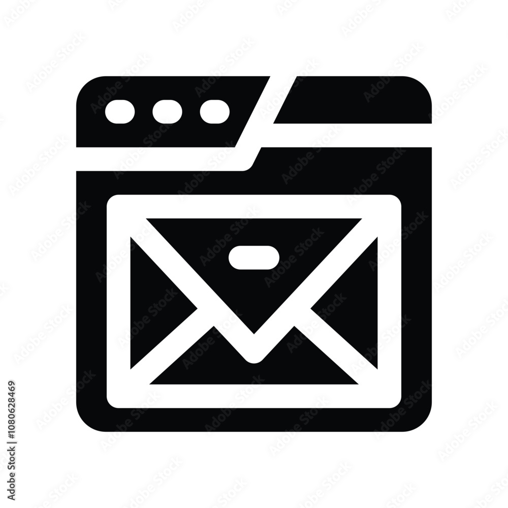email icon. vector glyph icon for your website, mobile, presentation, and logo design. email icon. vector glyph icon for your website, mobile, presentation, and logo design.