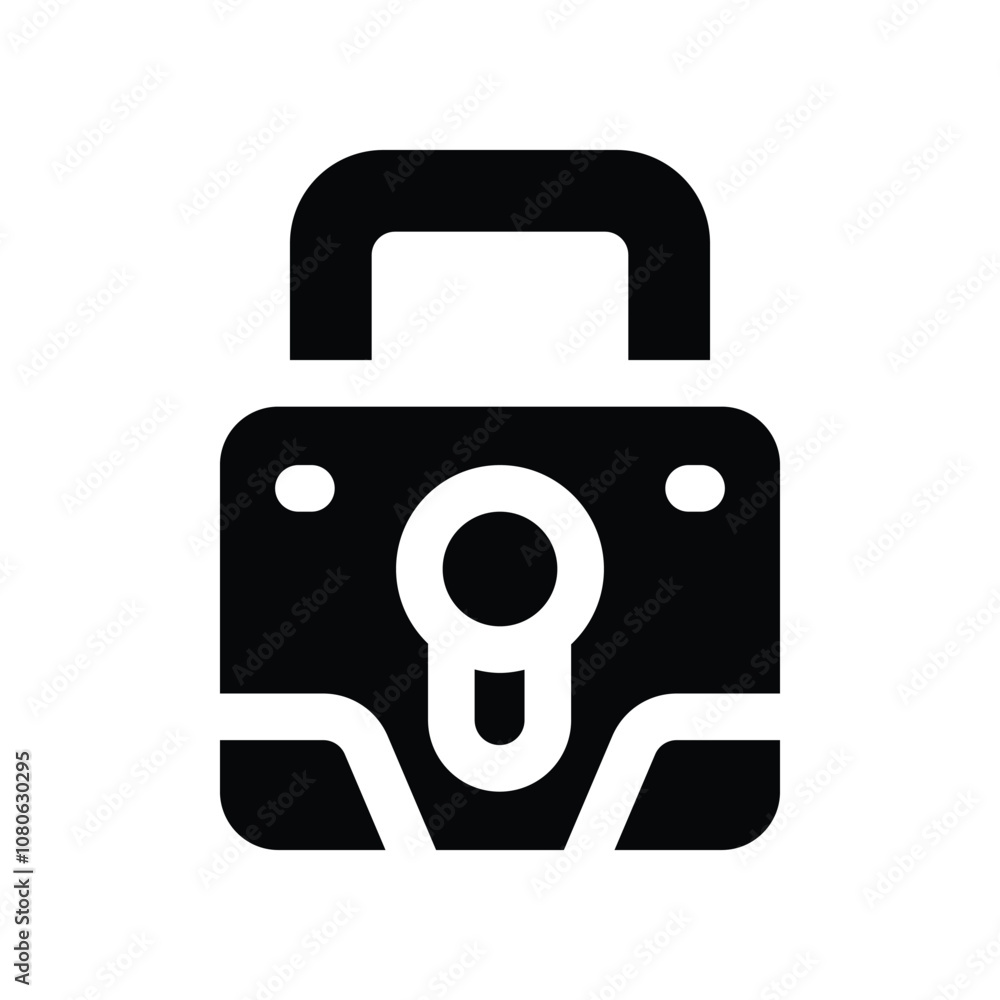 lock icon. vector glyph icon for your website, mobile, presentation, and logo design. lock icon. vector glyph icon for your website, mobile, presentation, and logo design.