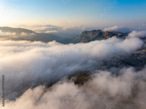 Aerial View of Zelengora Mountains in Bosnia