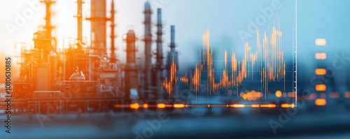 Industrial sector growth visualization global market data analysis economic environment strategic insights