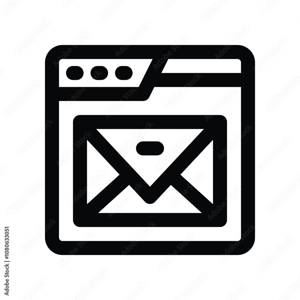 email icon. vector line icon for your website, mobile, presentation, and logo design. email icon. vector line icon for your website, mobile, presentation, and logo design.