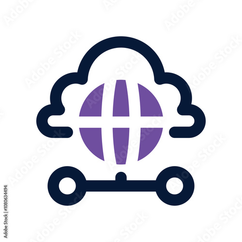 worldwide icon. vector dual tone icon for your website, mobile, presentation, and logo design.