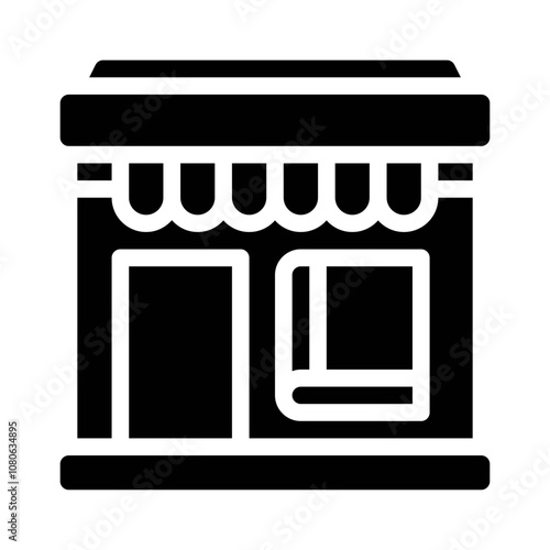 bookstore glyph icon