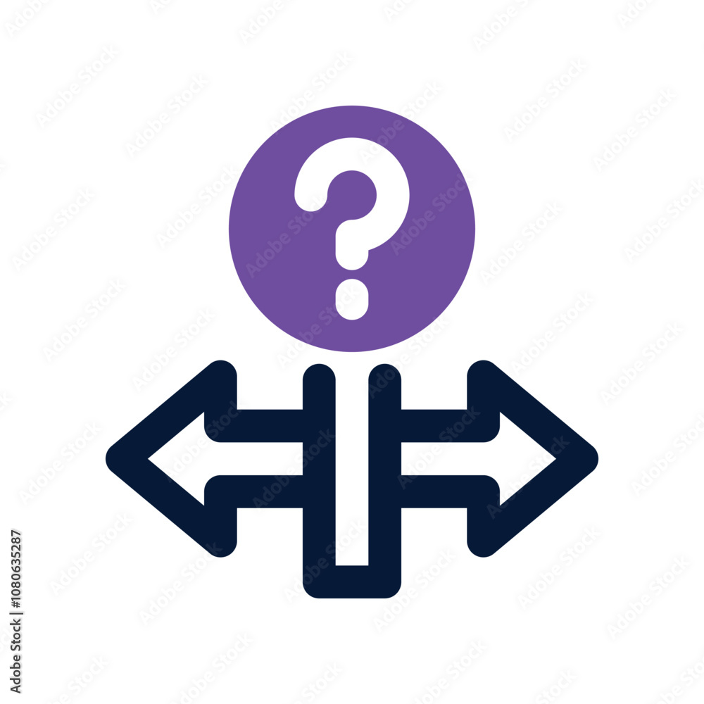decision icon. vector dual tone icon for your website, mobile, presentation, and logo design. decision icon. vector dual tone icon for your website, mobile, presentation, and logo design.