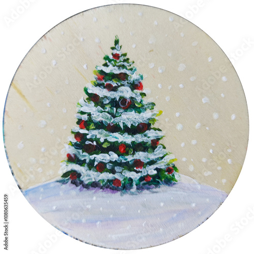 christmas tree with balls