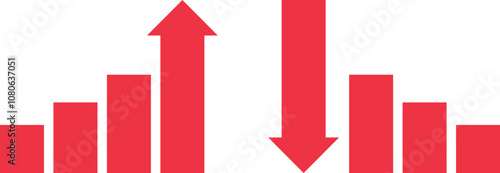 increase and decrease profit icons. Contains such icons as stock market, profit, launch and more transparent background