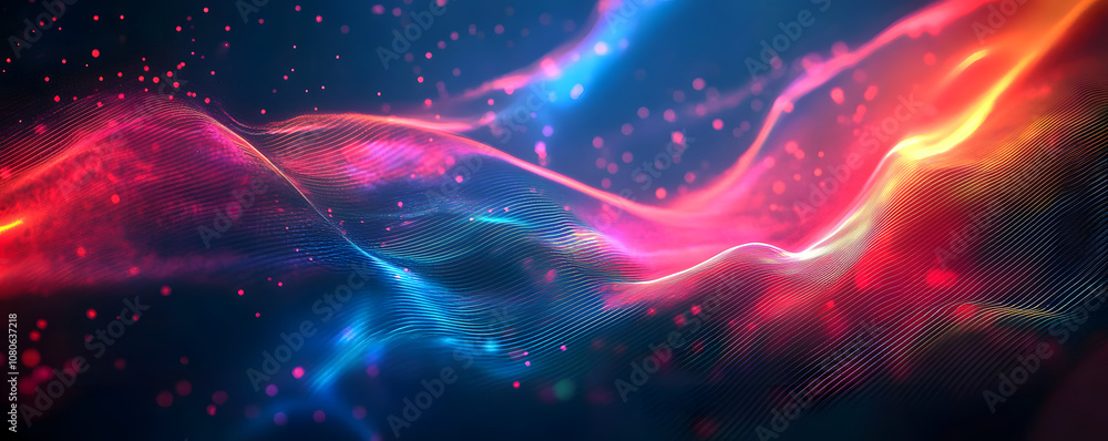 Digital background perfect for tech processes, neural networks, artificial intelligence, data transfer and encryption, digital archives, sound and graphic presentations, science, education, etc. Digital background perfect for tech processes, neural networks, artificial intelligence, data transfer and encryption, digital archives, sound and graphic presentations, science, education, etc.