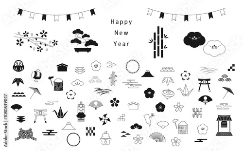 お正月イラスト素材セット