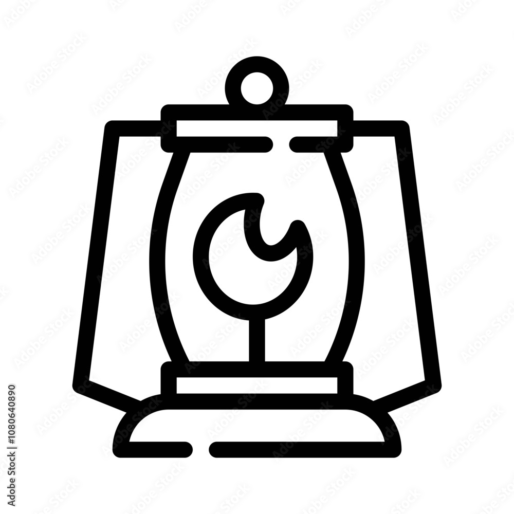 Lantern line icon Lantern line icon