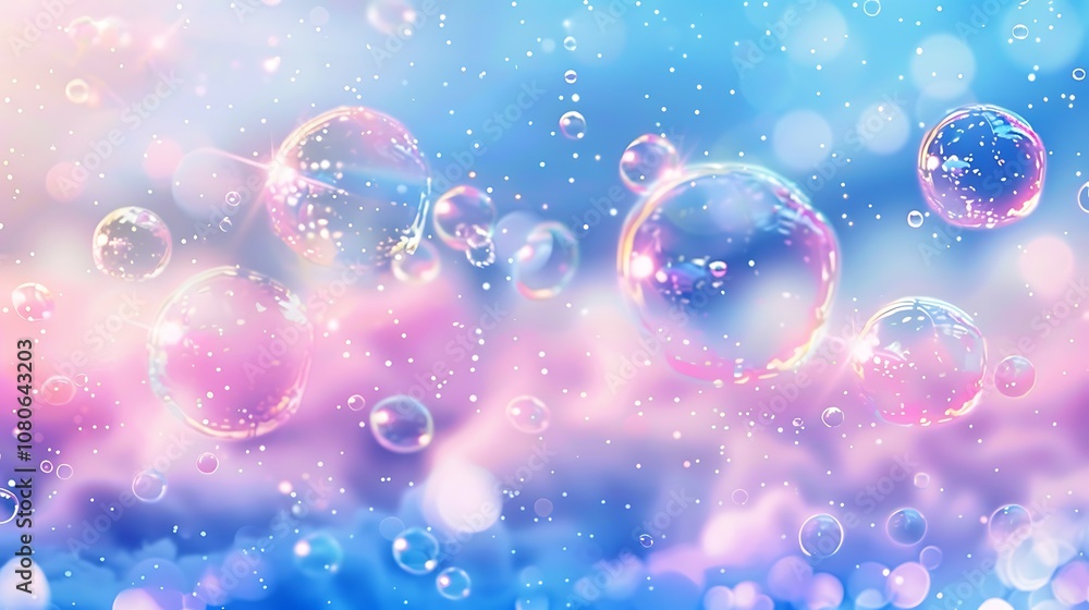 A dreamy background featuring colorful soap bubbles floating in a soft, blurred pastel environment. A dreamy background featuring colorful soap bubbles floating in a soft, blurred pastel environment.