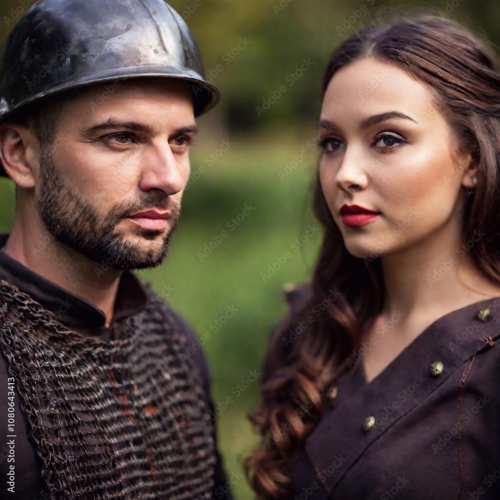 extreme macro portrait medieval fantasy couple in armor, very detailed, full 8k wide focus, portrait close up extreme macro portrait medieval fantasy couple in armor, very detailed, full 8k wide focus, portrait close up