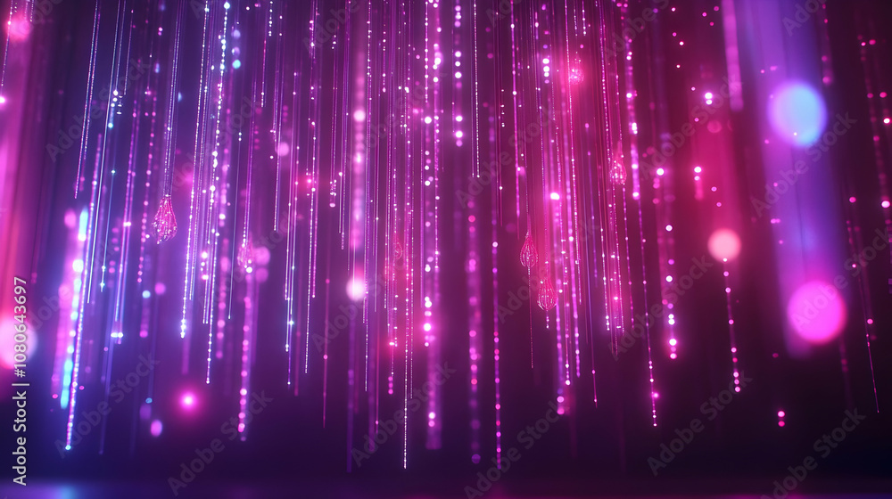 Abstract Background with Pink Glowing Lights Abstract Background with Pink Glowing Lights