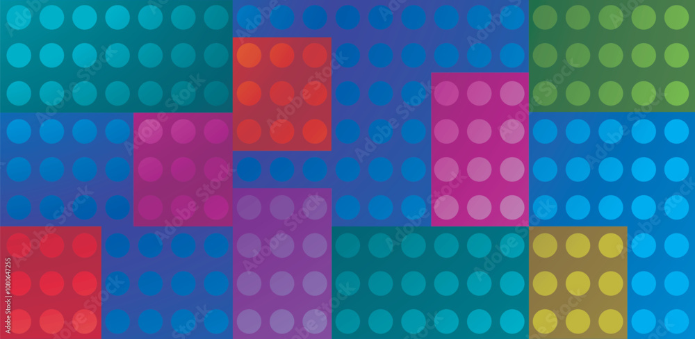 Graphic background, building cubes