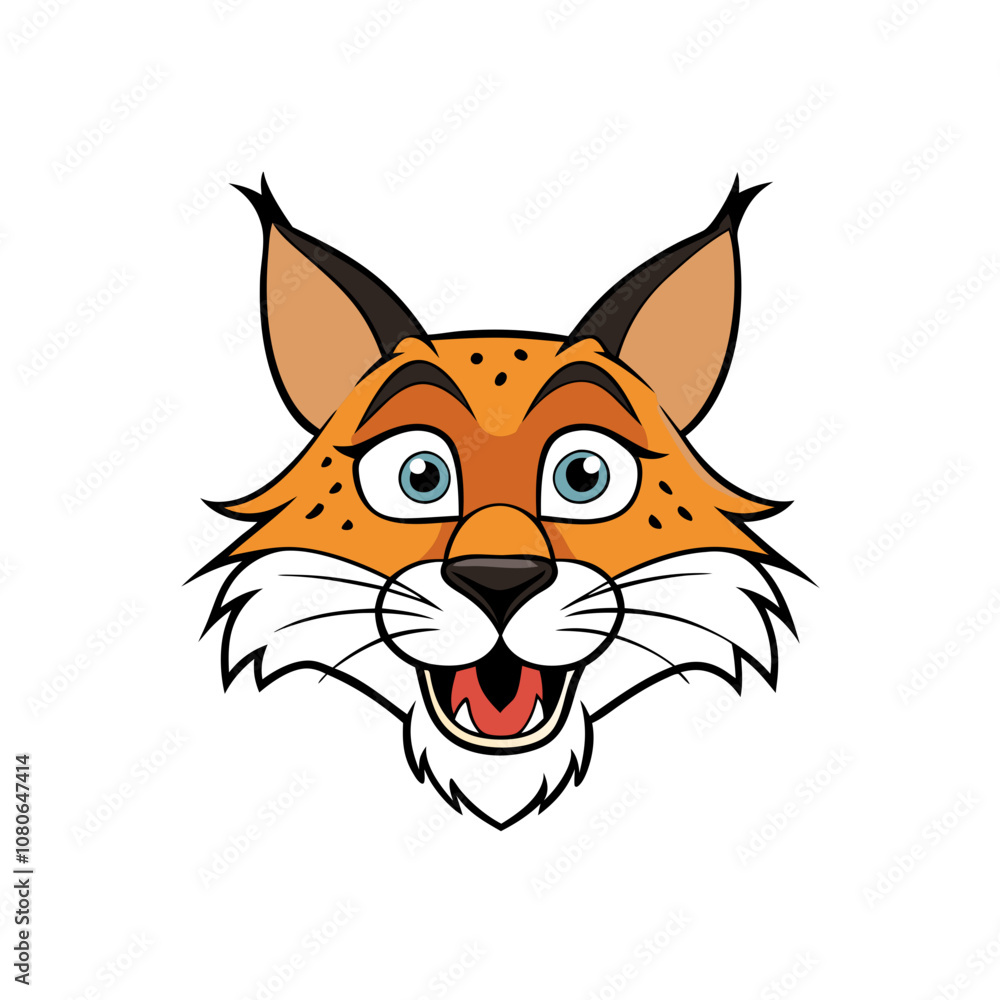 Lynx head vector cartoon art illustration Lynx head vector cartoon art illustration