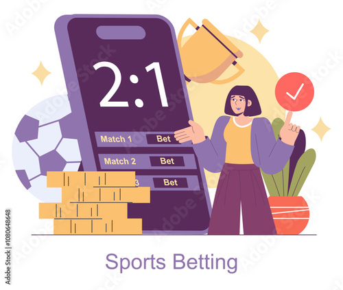 Igaming. Flat Vector Illustration