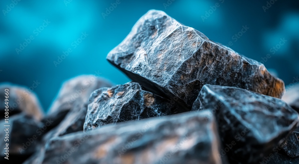 Fototapeta premium Exploring the beauty of natural rocks a close-up look at geological wonders