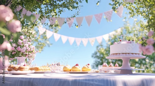 The Elegant Outdoor Dessert Table