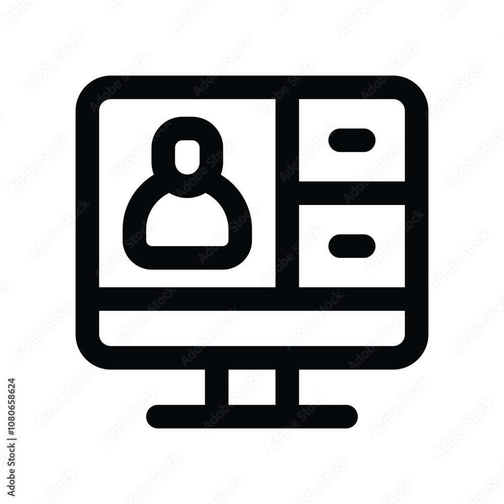 webinar icon. vector line icon for your website, mobile, presentationation, and logo design. webinar icon. vector line icon for your website, mobile, presentationation, and logo design.