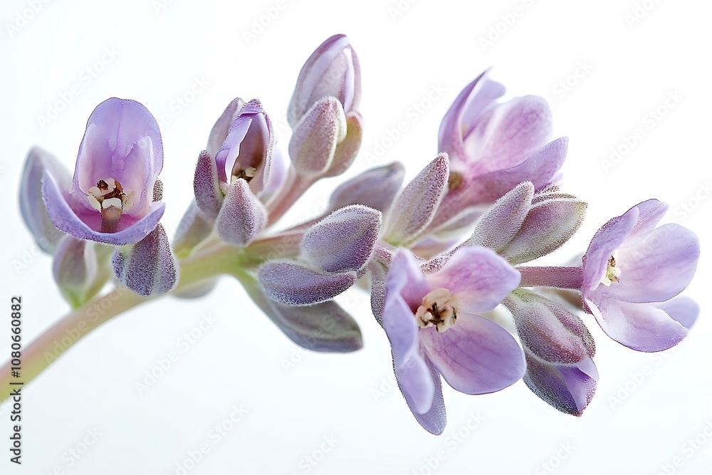 Obraz premium Calotropis isolated on a white background, close up
