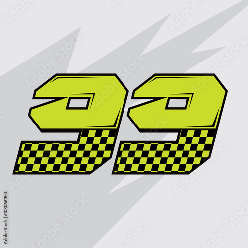 number racing vector design-number sports vector design  photo