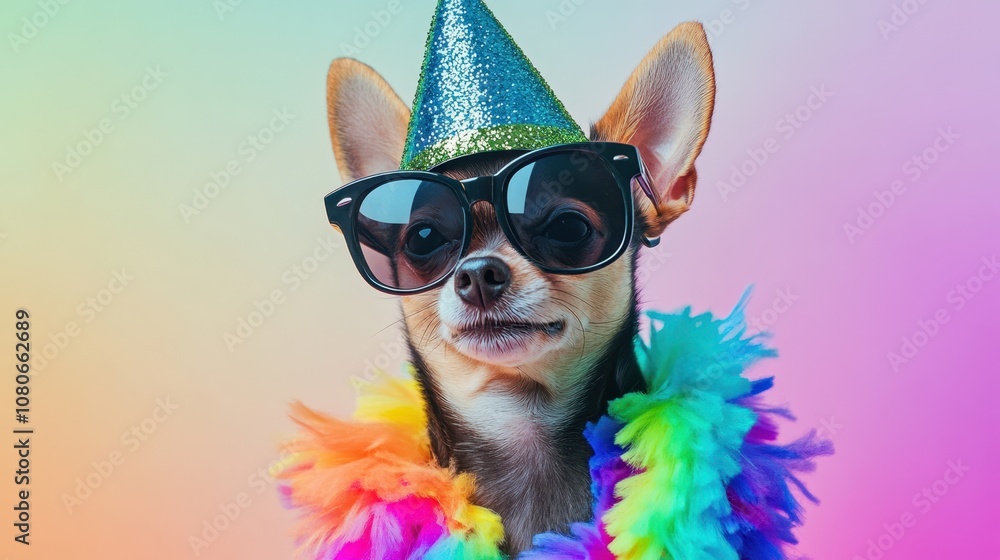 The Chihuahua in Party Gear The Chihuahua in Party Gear