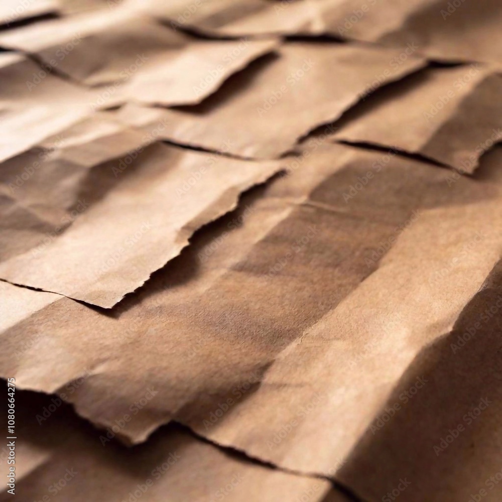 A medium shot of textured craft paper arranged flat, viewed from above, using deep focus to emphasize the rough, natural grain and tactile quality. A medium shot of textured craft paper arranged flat, viewed from above, using deep focus to emphasize the rough, natural grain and tactile quality.