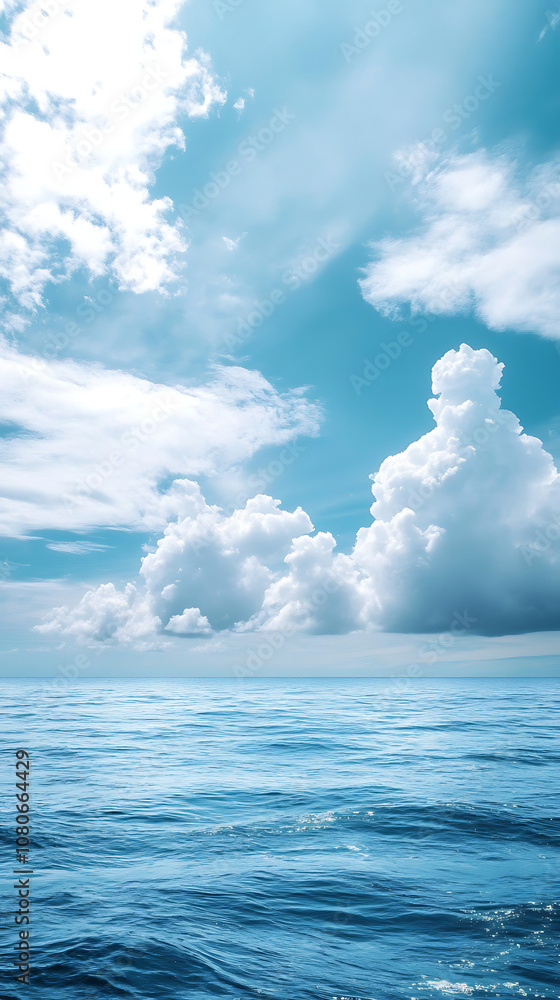 Amazing sea and with cloud blue sky background image Amazing sea and with cloud blue sky background image