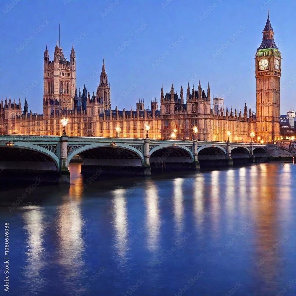 big ben and houses of parliament at night, london, england big ben and houses of parliament at night, london, england