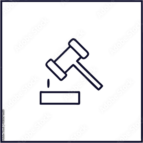 A judge's gavel striking a wooden block symbolizes the authority of the court during a legal proceeding in a modern courtroom setting