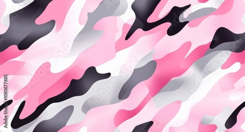 Vibrant pink camo pattern a unique blend of color and style for modern designs