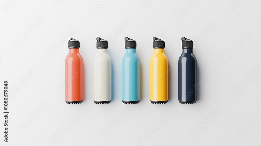 Sleek and Customizable Water Bottle Design with Minimalist Branding Sleek and Customizable Water Bottle Design with Minimalist Branding