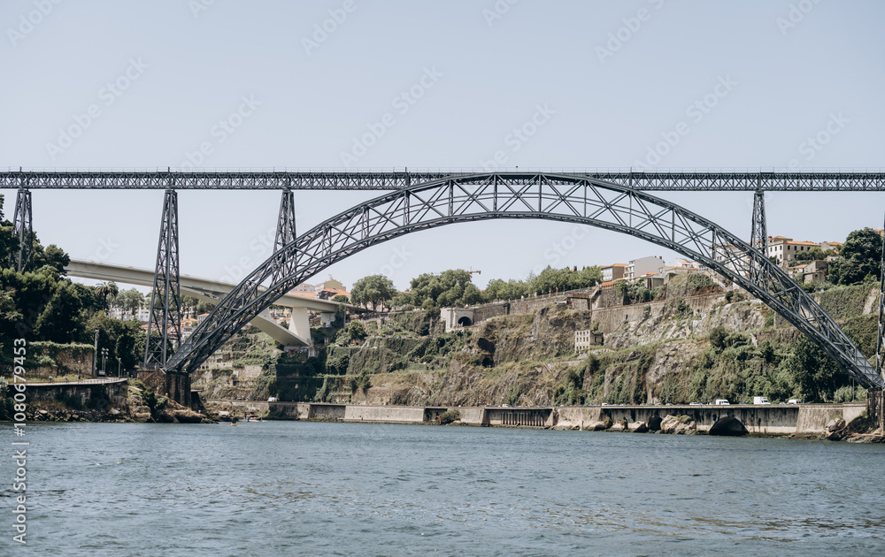 Naklejka premium Bridge stahl Architektur Porto Reise