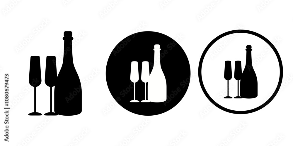 Happy birthday vectors icon set Happy birthday vectors icon set