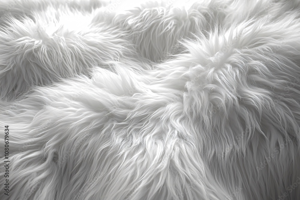 A soft, fluffy white fur texture evokes warmth and comfort, ideal for winter-themed designs, holiday promotions, or cozy home decor projects. A soft, fluffy white fur texture evokes warmth and comfort, ideal for winter-themed designs, holiday promotions, or cozy home decor projects.
