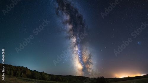 Milky Way Galaxy Illuminates the Night Sky with Celestial Brilliance