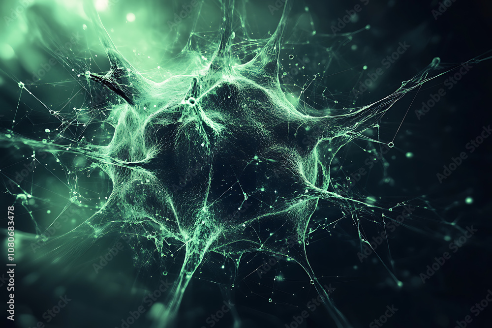 Abstract digital background depicting a bacteria Abstract digital background depicting a bacteria