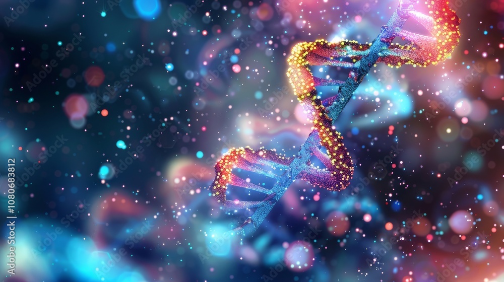 A medical background with DNA helix and molecular structures, representing genetics and molecular biology A medical background with DNA helix and molecular structures, representing genetics and molecular biology