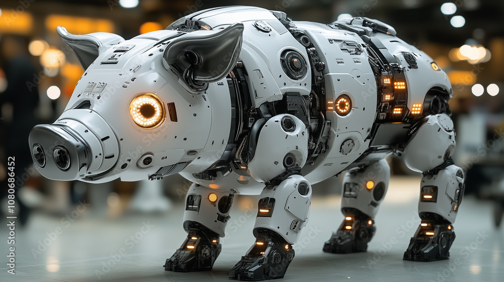 Advanced Robotic Pig with High-Tech and LED Lights. Advanced Robotic Pig with High-Tech and LED Lights.