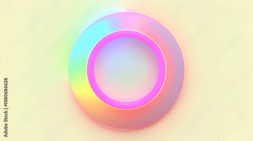 A colorful, abstract circular design with a soft gradient and glowing edges. A colorful, abstract circular design with a soft gradient and glowing edges.