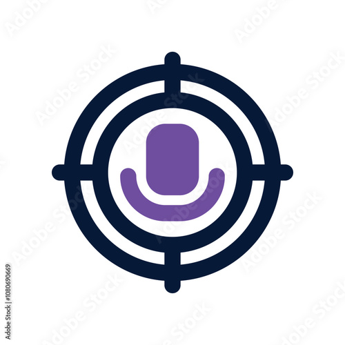 target audience icon. vector dual tone icon for your website, mobile, presentation, and logo design.