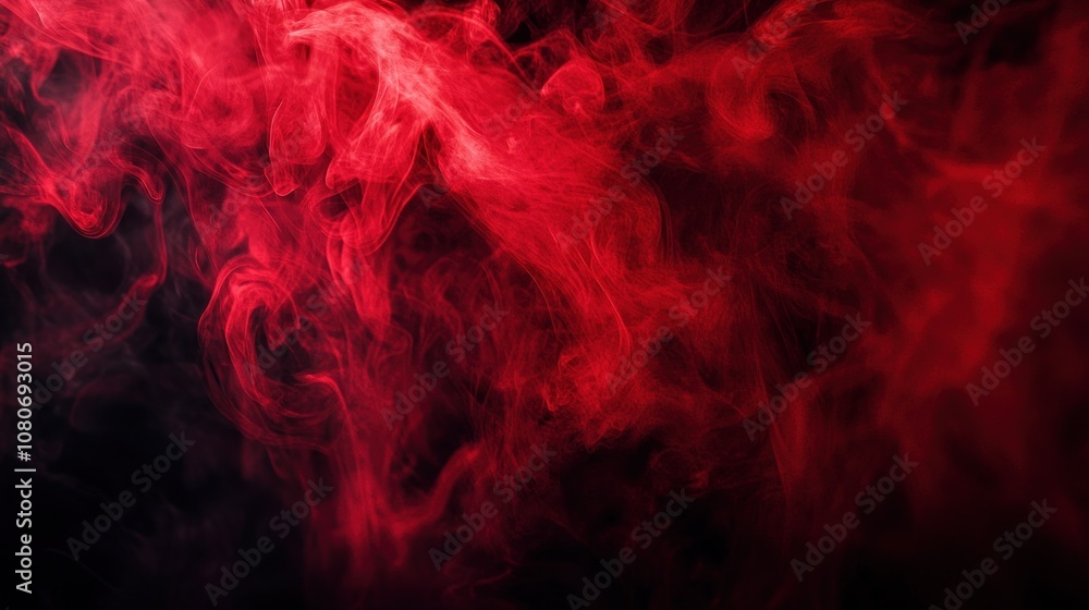 Fototapeta premium Abstract Red Smoke Photography