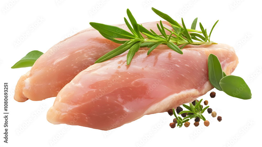 raw chicken fillet isolated on white background raw chicken fillet isolated on white background
