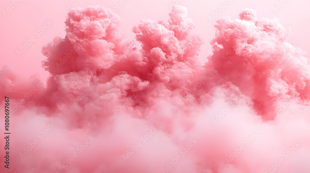 Fototapeta premium Pink Cloud Abstract Background Illustration
