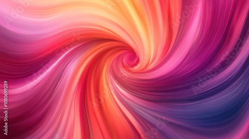 Abstract swirling background with vibrant shades of pink, orange, yellow and purple.