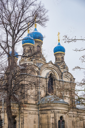 Dresden, Germany - December 10, 2022. St. Simeon of the Wonderful Mountain Church photo