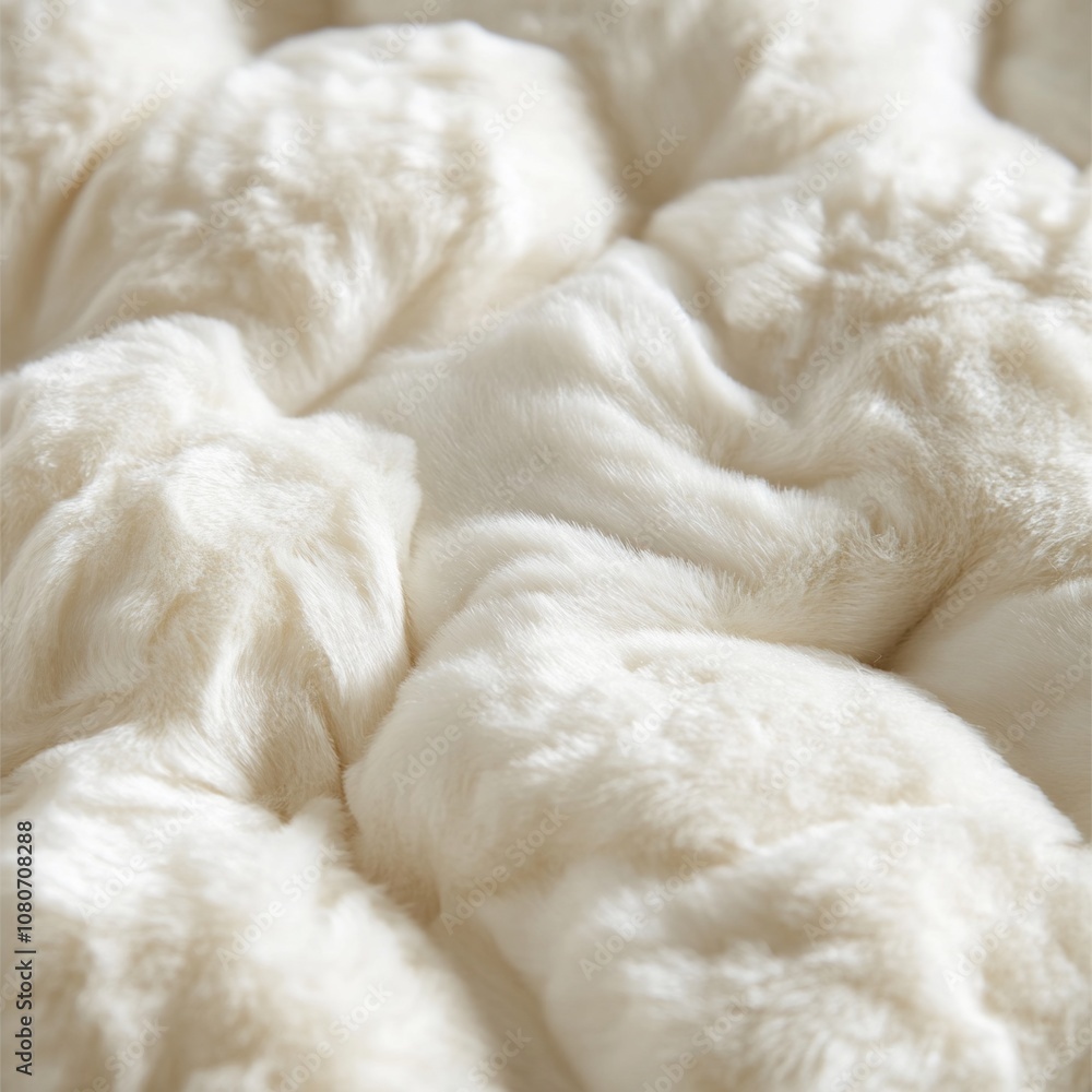 Cozy Close-Up of a Soft White Down Duvet Cozy Close-Up of a Soft White Down Duvet