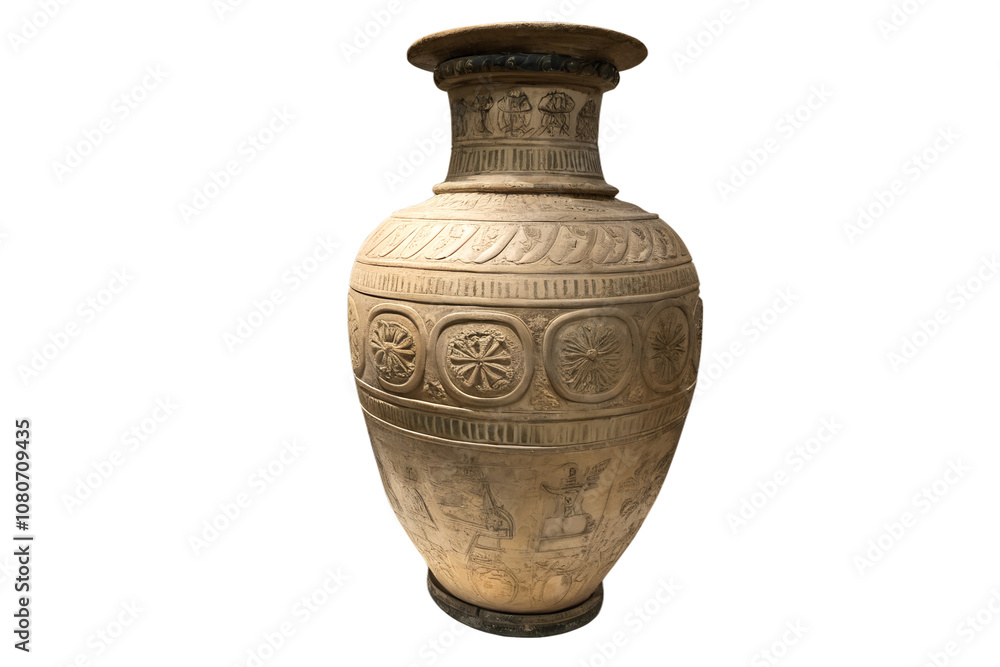 Antique Vase Museum Exhibit. PNG. Antique Vase Museum Exhibit. PNG.