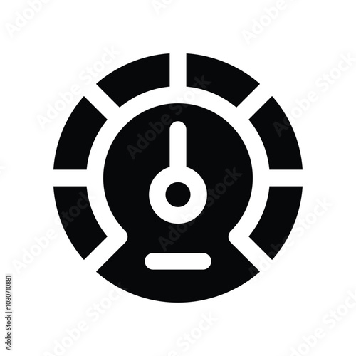 speedometer icon. vector glyph icon for your website, mobile, presentation, and logo design.