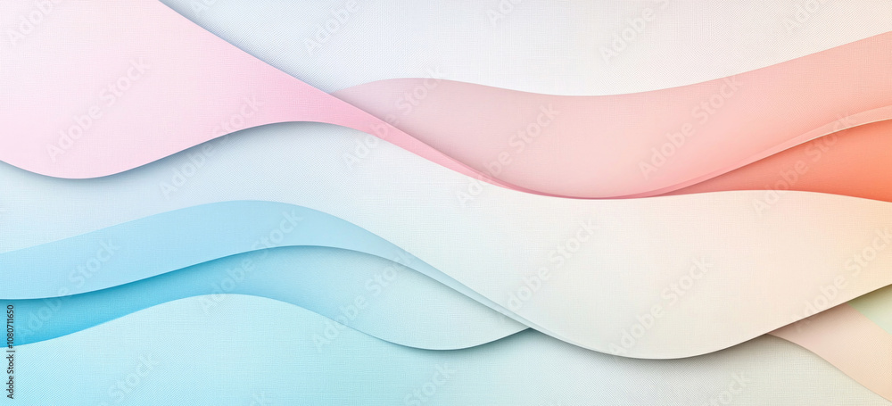 Fließende Wellenstruktur in sanften Pastelltönen – Rosa und Blau als Hintergrund Fließende Wellenstruktur in sanften Pastelltönen – Rosa und Blau als Hintergrund